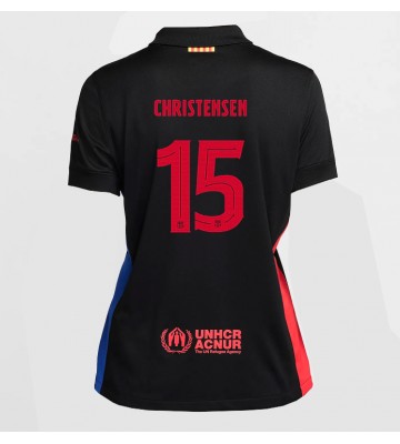 Barcelona Andreas Christensen #15 Segunda Equipación Mujer 2024-25 Manga Corta